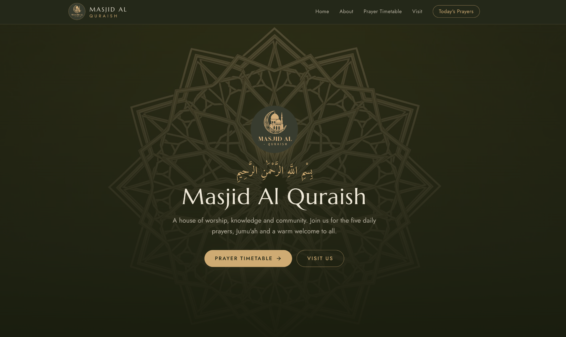 Masjid Al Quraish — hero