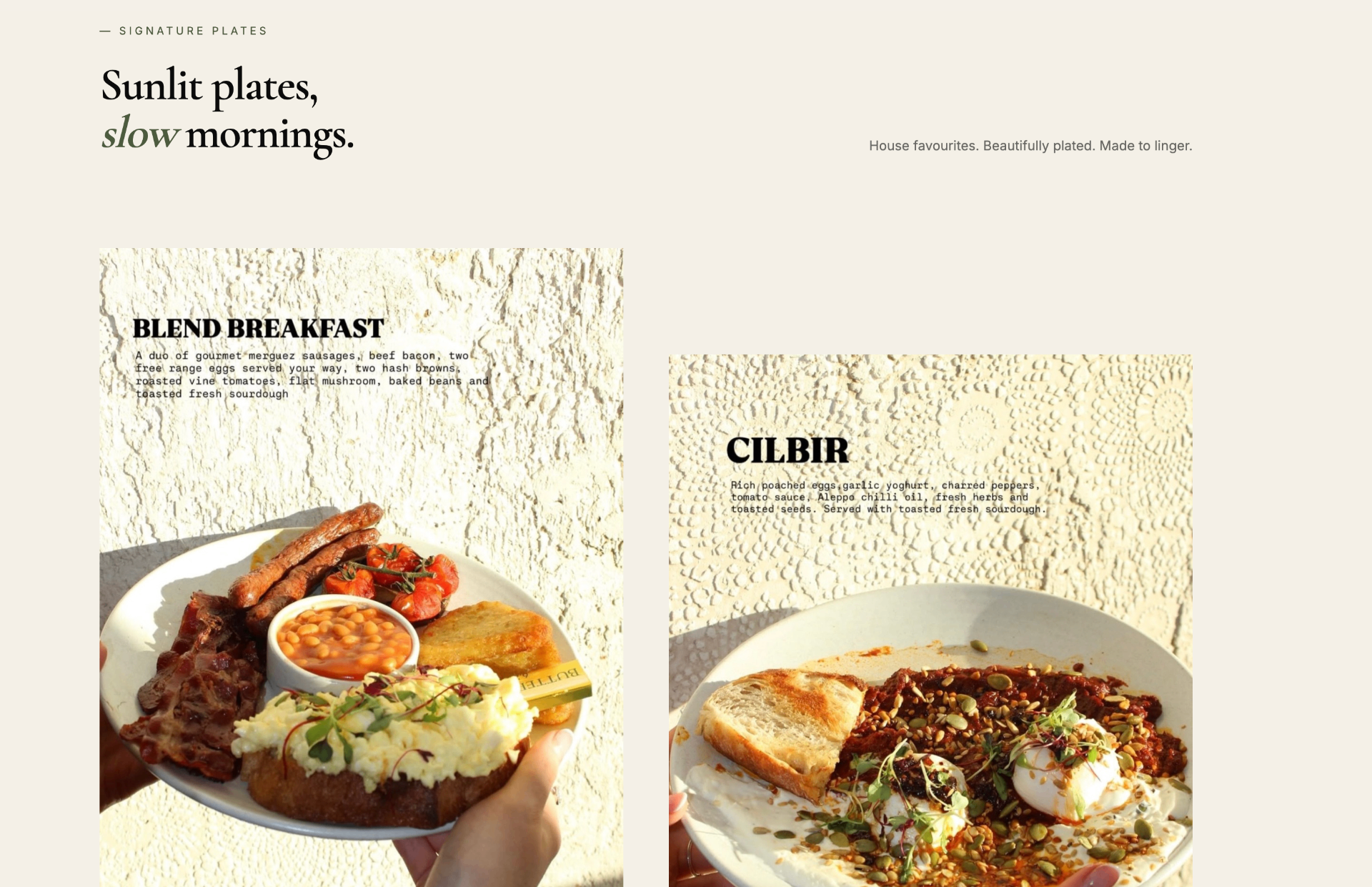 Signature plates